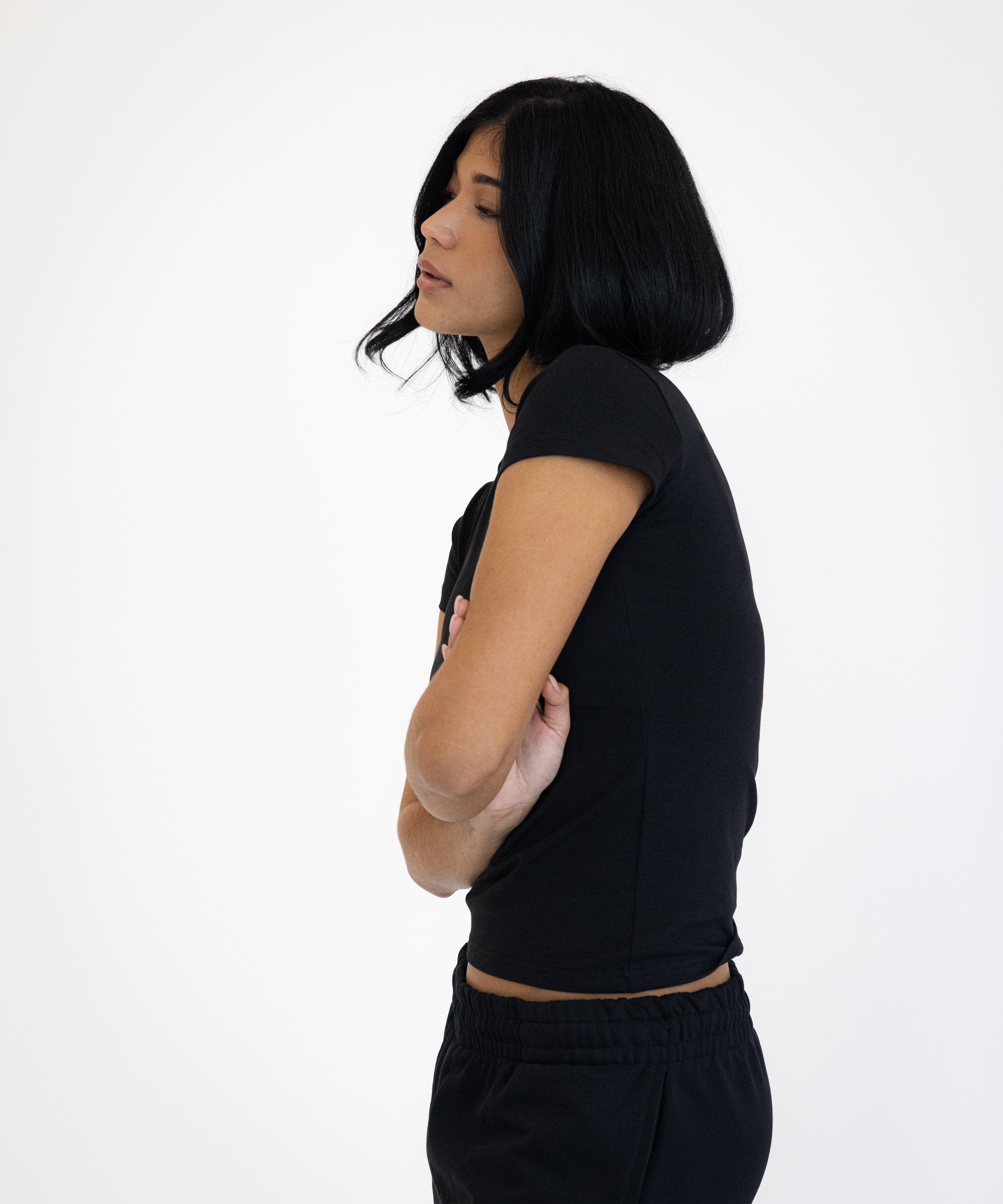 Essentials Fitted Short Sleeve T-Shirt - cescie