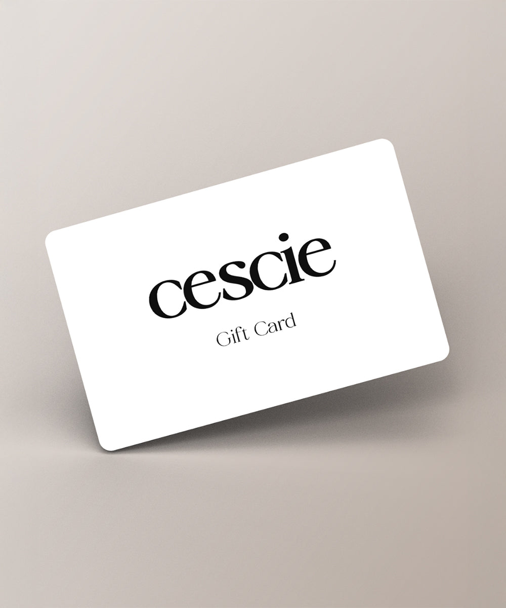 Cescie Gift Card displayed
