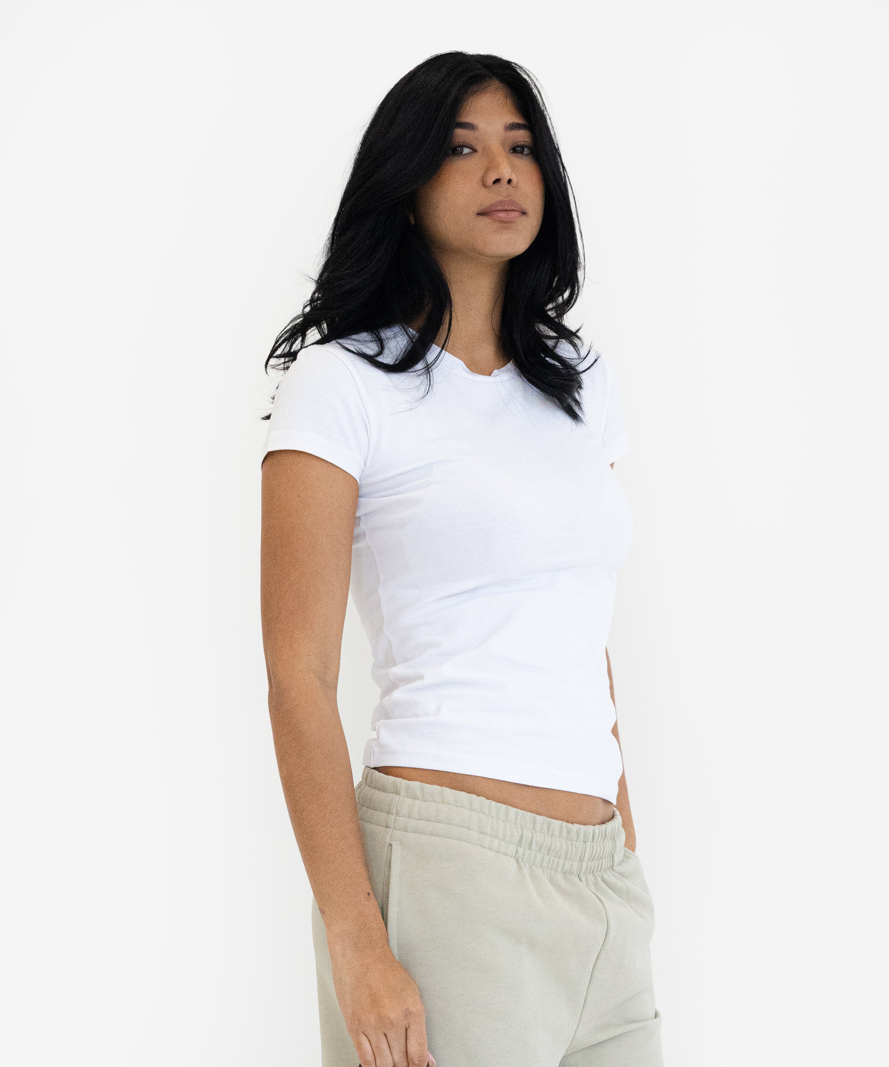 Essentials Fitted Short Sleeve T-Shirt - cescie 