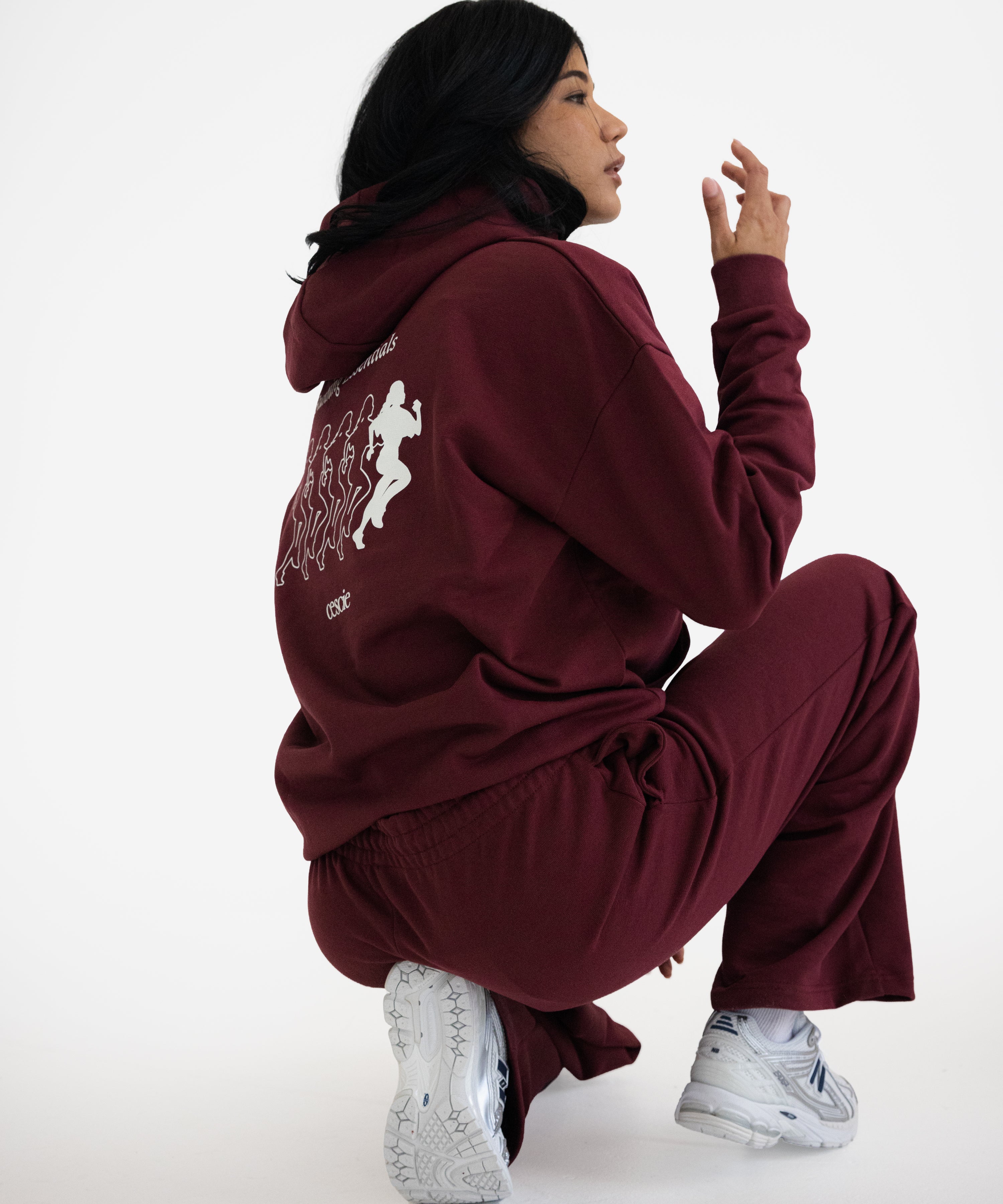 Running Essentials Wide Leg Jogger - cescie